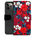 iPhone 12 Pro Max Premium Wallet Case - Vintage Flowers