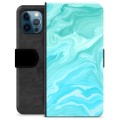 iPhone 12 Pro Premium Wallet Case - Blue Marble