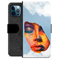 iPhone 12 Pro Premium Wallet Case - Face Paint