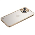 iPhone 13 Metal Bumper with Plastic Back - Gold