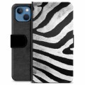 iPhone 13 Premium Wallet Case - Zebra