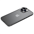 iPhone 13 Pro Max Metal Bumper with Plastic Back - Black