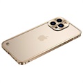 iPhone 13 Pro Max Metal Bumper with Plastic Back - Gold