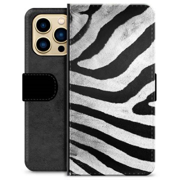 iPhone 13 Pro Max Premium Wallet Case - Zebra