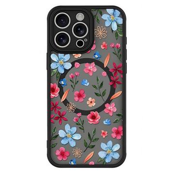iPhone 13 Pro Max Stylish Protective Magnetic Case - Colorful Flowers