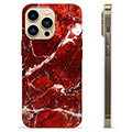 iPhone 13 Pro Max TPU Case - Red Marble