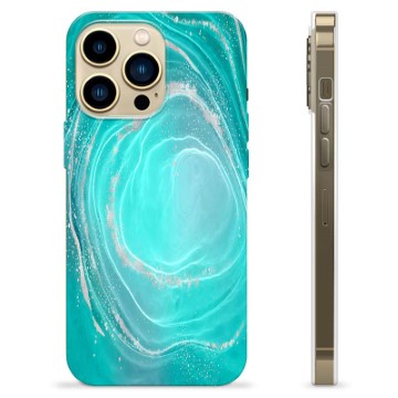 iPhone 13 Pro Max TPU Case - Turquoise Swirl