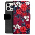 iPhone 13 Pro Premium Wallet Case - Vintage Flowers