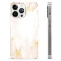 iPhone 13 Pro TPU Case - Golden Pearl Marble