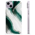 iPhone 14 Plus TPU Case - Emerald Marble