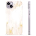 iPhone 14 Plus TPU Case - Golden Pearl Marble