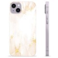 iPhone 14 Plus TPU Case - Golden Pearl Marble