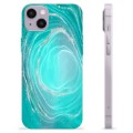 iPhone 14 Plus TPU Case - Turquoise Swirl