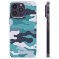 iPhone 14 Pro Max TPU Case - Blue Camouflage