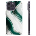 iPhone 14 Pro Max TPU Case - Emerald Marble