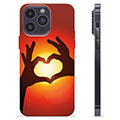 iPhone 14 Pro Max TPU Case - Heart Silhouette