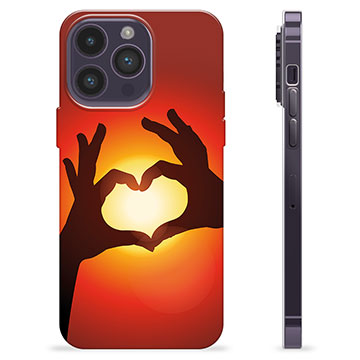 iPhone 14 Pro Max TPU Case - Heart Silhouette