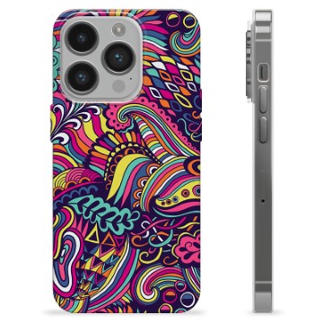 iPhone 14 Pro TPU Case - Abstract Flowers