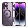 iPhone 14 Pro Tech-Protect MagShine Case - MagSafe Compatible - Purple / Clear