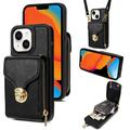 iPhone 15 All-in-One Case with Wallet & Strap