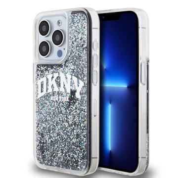 iPhone 15 Pro DKNY Liquid Glitter Arch Logo Case - Black