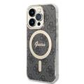 iPhone 15 Pro Guess IML 4G Case - MagSafe Compatible - Black