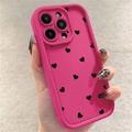 iPhone 15 Pro Heart Pattern Shockproof TPU Case with Raised Edges