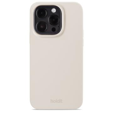 iPhone 15 Pro Holdit Silicone Case - Light Beige