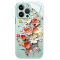 iPhone 15 Pro Max Flower Bouquet Hybrid Case - Light Green