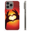 iPhone 15 Pro Max TPU Case - Heart Silhouette