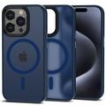 iPhone 15 Pro Max Tech-Protect Magmat Case - MagSafe Compatible - Navy Blue