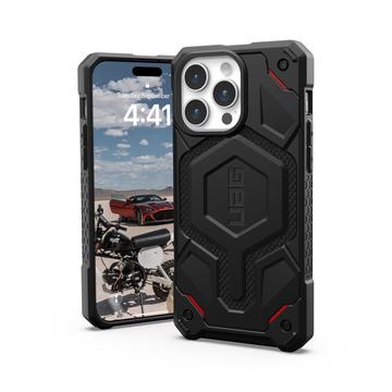 iPhone 15 Pro Max UAG Monarch Pro MagSafe Hybrid Case - Black Kevlar 