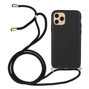 iPhone 15 Pro TPU Case with Lanyard - Black