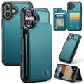 iPhone 16 Caseme C22 Case RFID Card Wallet - Green