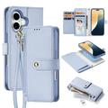 iPhone 16 Dux Ducis Lawa Wallet Leather Case w. Magnetic Cover - Baby Blue