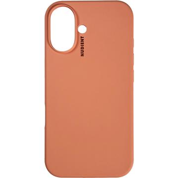 iPhone 16 Nudient Base Silicone Case - Peach Orange