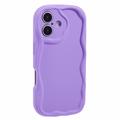 iPhone 16 Plus Candy Color Wavy TPU Case - Purple