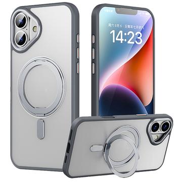 iPhone 16 Plus Magnetic Kickstand Hybrid Case - Grey