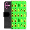 iPhone 16 Plus Premium Wallet Case - Avocado Pattern