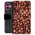 iPhone 16 Plus Premium Wallet Case - Coffee Beans