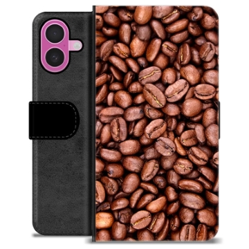 iPhone 16 Plus Premium Wallet Case - Coffee Beans