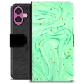 iPhone 16 Plus Premium Wallet Case - Green Mint