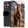 iPhone 16 Plus Premium Wallet Case - Horse