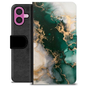 iPhone 16 Plus Premium Wallet Case - Jade Marble