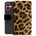 iPhone 16 Plus Premium Wallet Case - Leopard