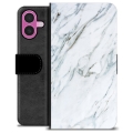 iPhone 16 Plus Premium Wallet Case - Marble