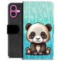 iPhone 16 Plus Premium Wallet Case - Panda