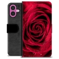 iPhone 16 Plus Premium Wallet Case - Rose