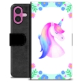 iPhone 16 Plus Premium Wallet Case - Unicorn