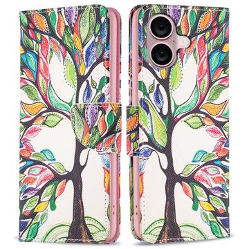 iPhone 16 Plus Wonder Series Wallet Case - Colorful Tree